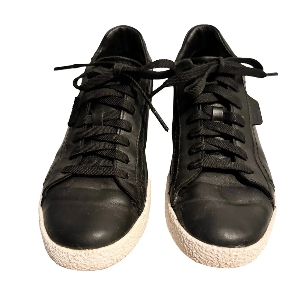 Clarks Black Leather Sneakers Size 9
